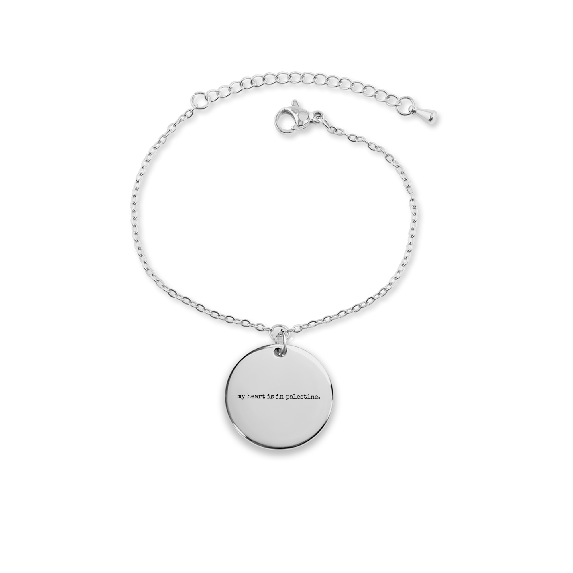 Palestine bracelet with custom engraving option