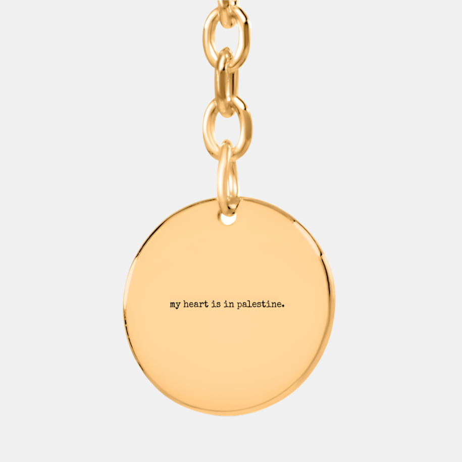Palestine keychain personalized with engraving option