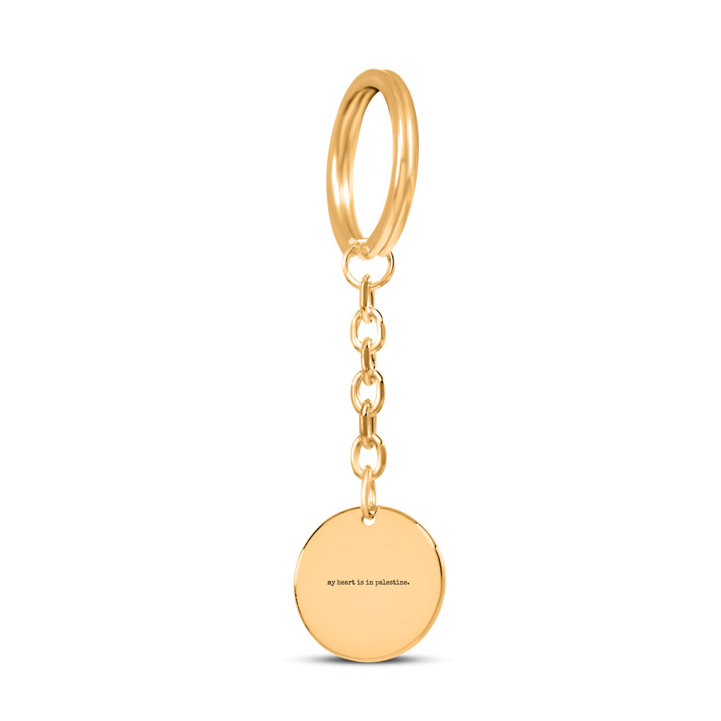 Custom engraved Palestine keychain personalized jewelry 