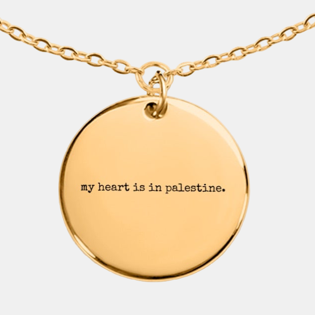 Palestine bracelet with custom engraving option