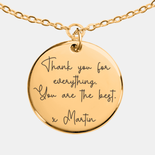 Custom Handwritten Message Bracelet