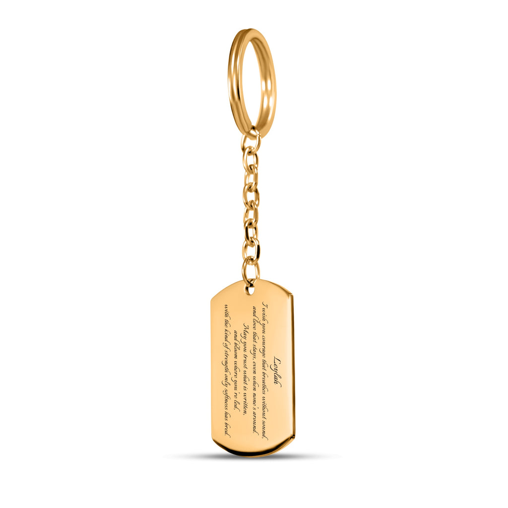 Name & Blessing - Custom Tag Keychain