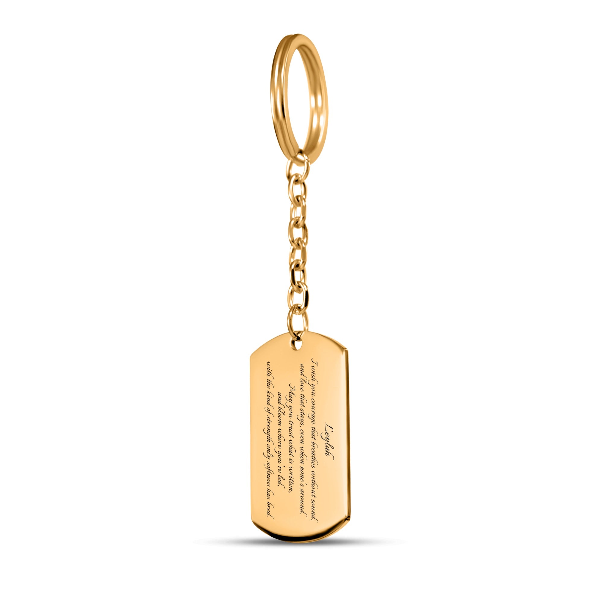 Name & Blessing - Custom Tag Keychain