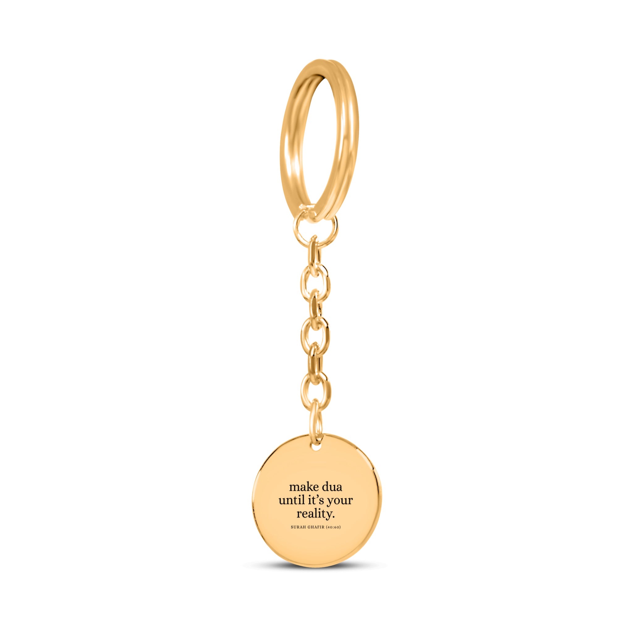 Make Dua Until It's Your Reality - Coin Keychain