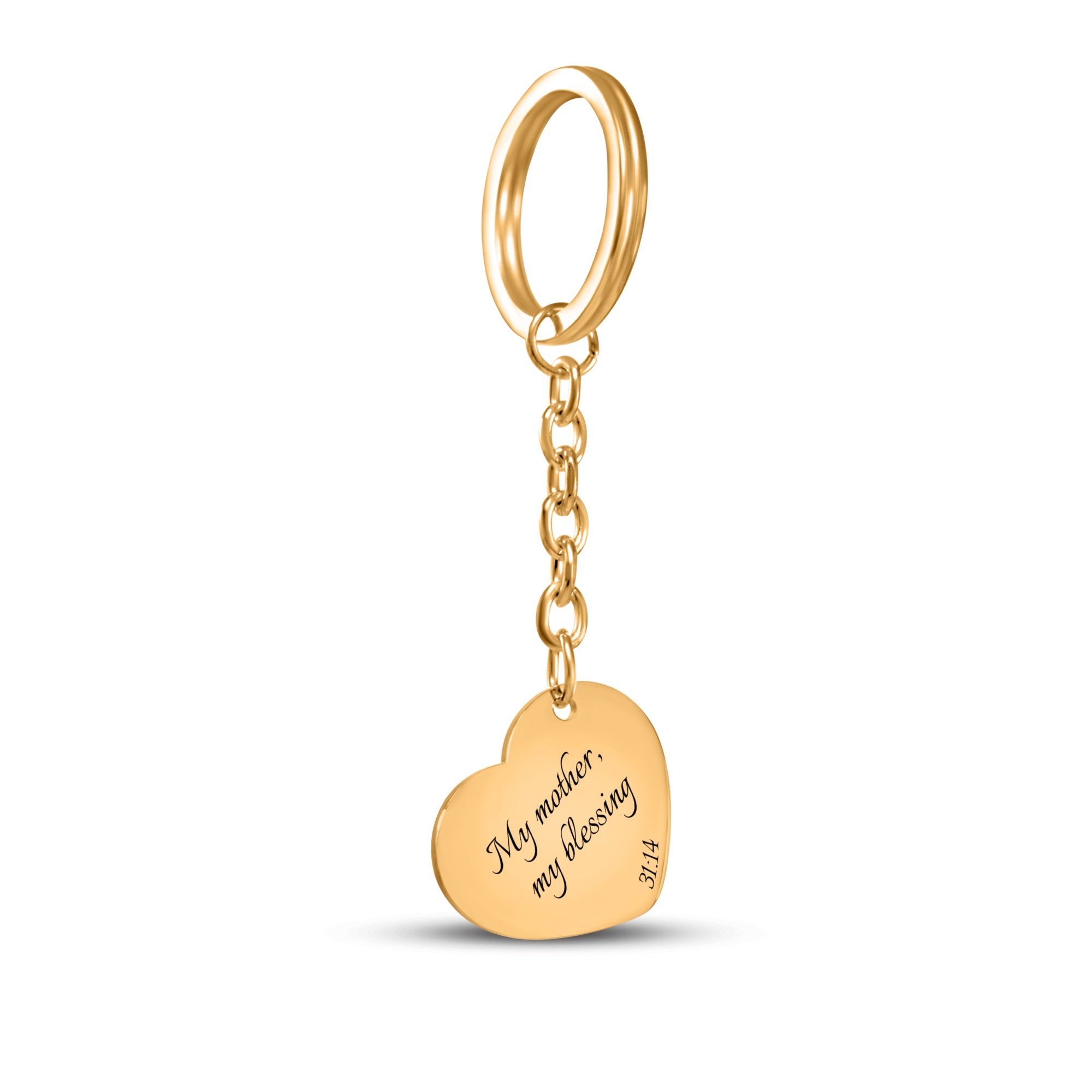 My Mother, My Blessing - Heart Keychain