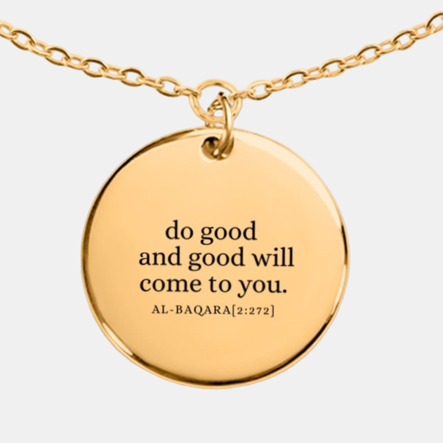 do good and good will come - Coin Bracelet