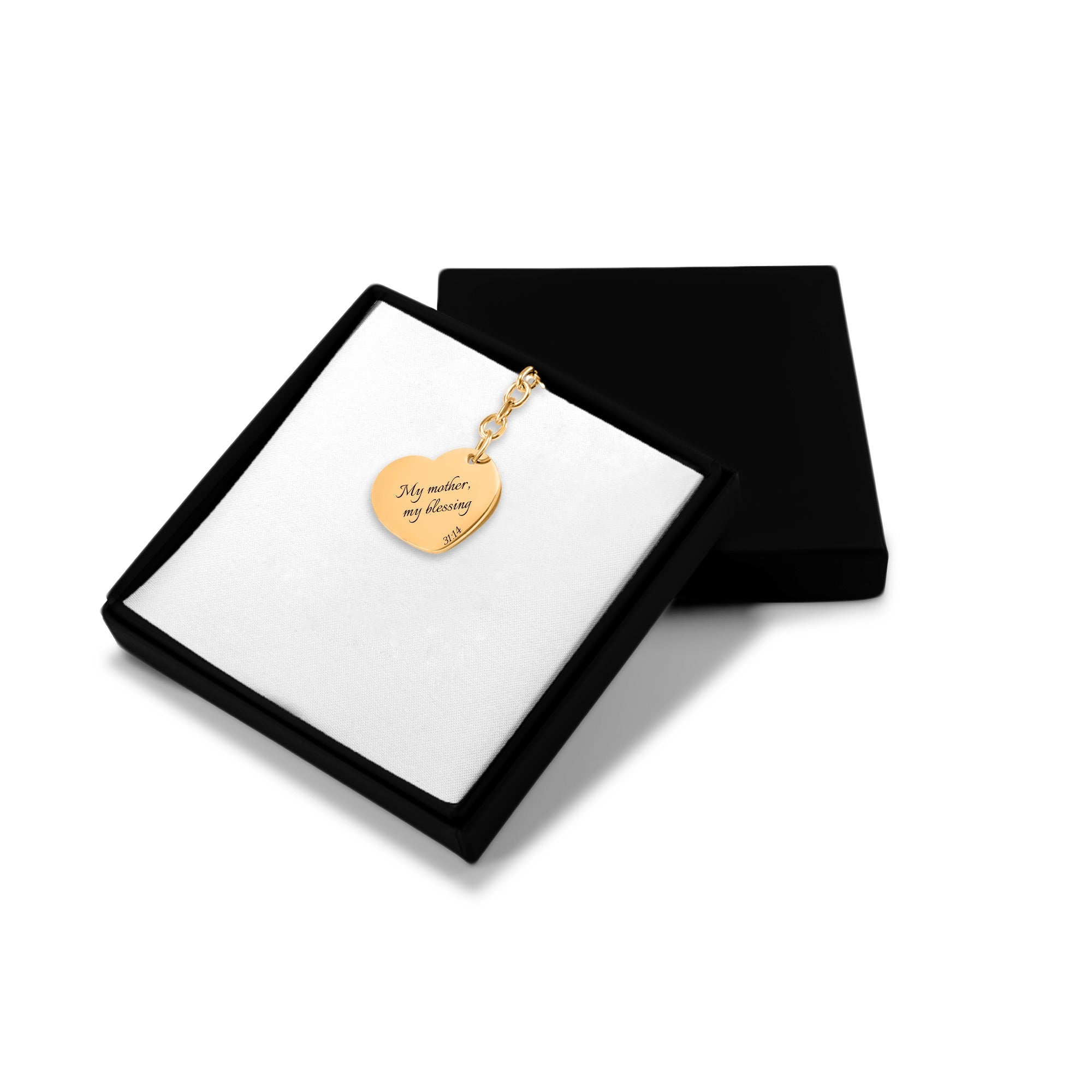 My Mother, My Blessing - Heart Keychain