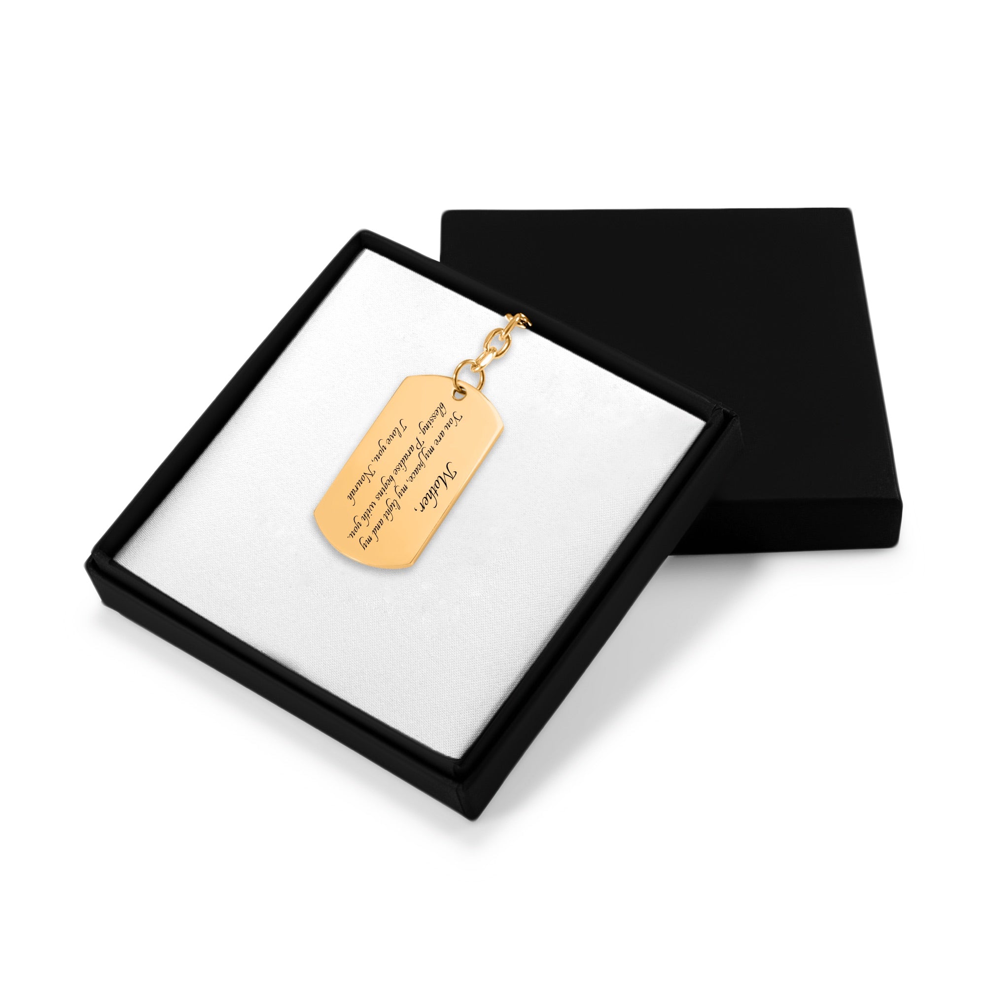 To Mom from Me - Tag Keychain