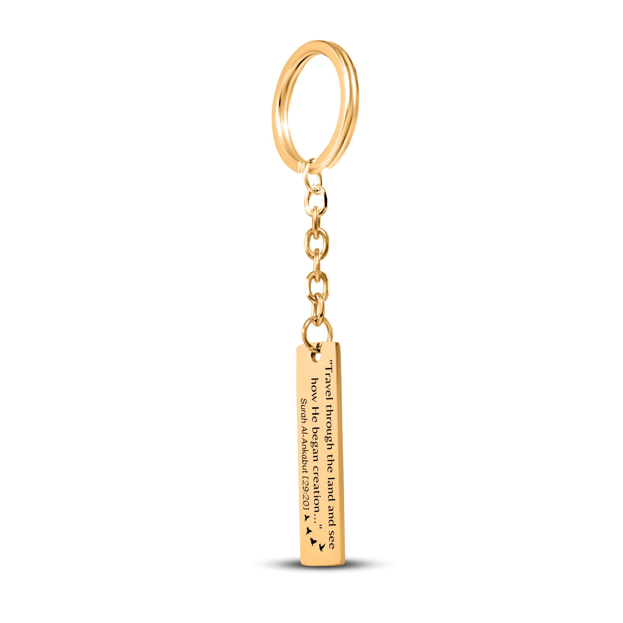 The Journey | Al-Ankabut 29:20 - Bar Keychain