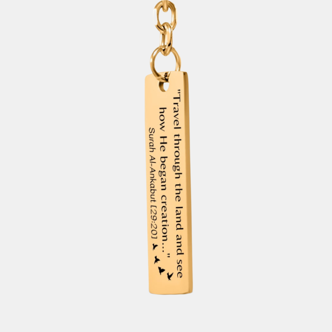 The Journey | Al-Ankabut 29:20 - Bar Keychain