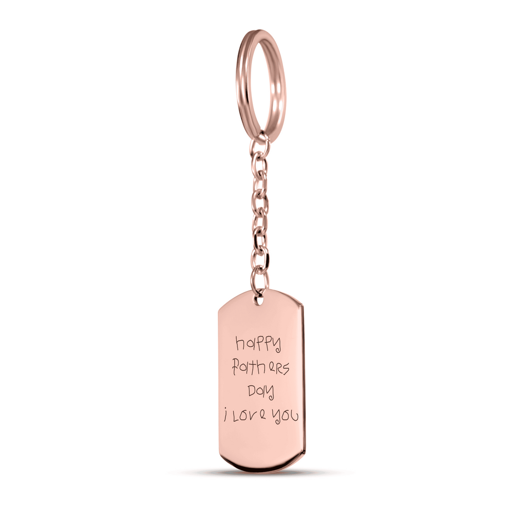 Your Handwritten Message - Tag Keychain