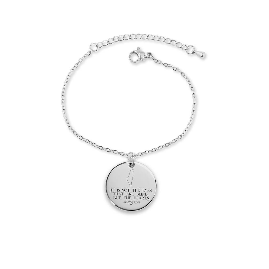 Blind are the hearts - Al-Hajj 22:46 - Coin Bracelet