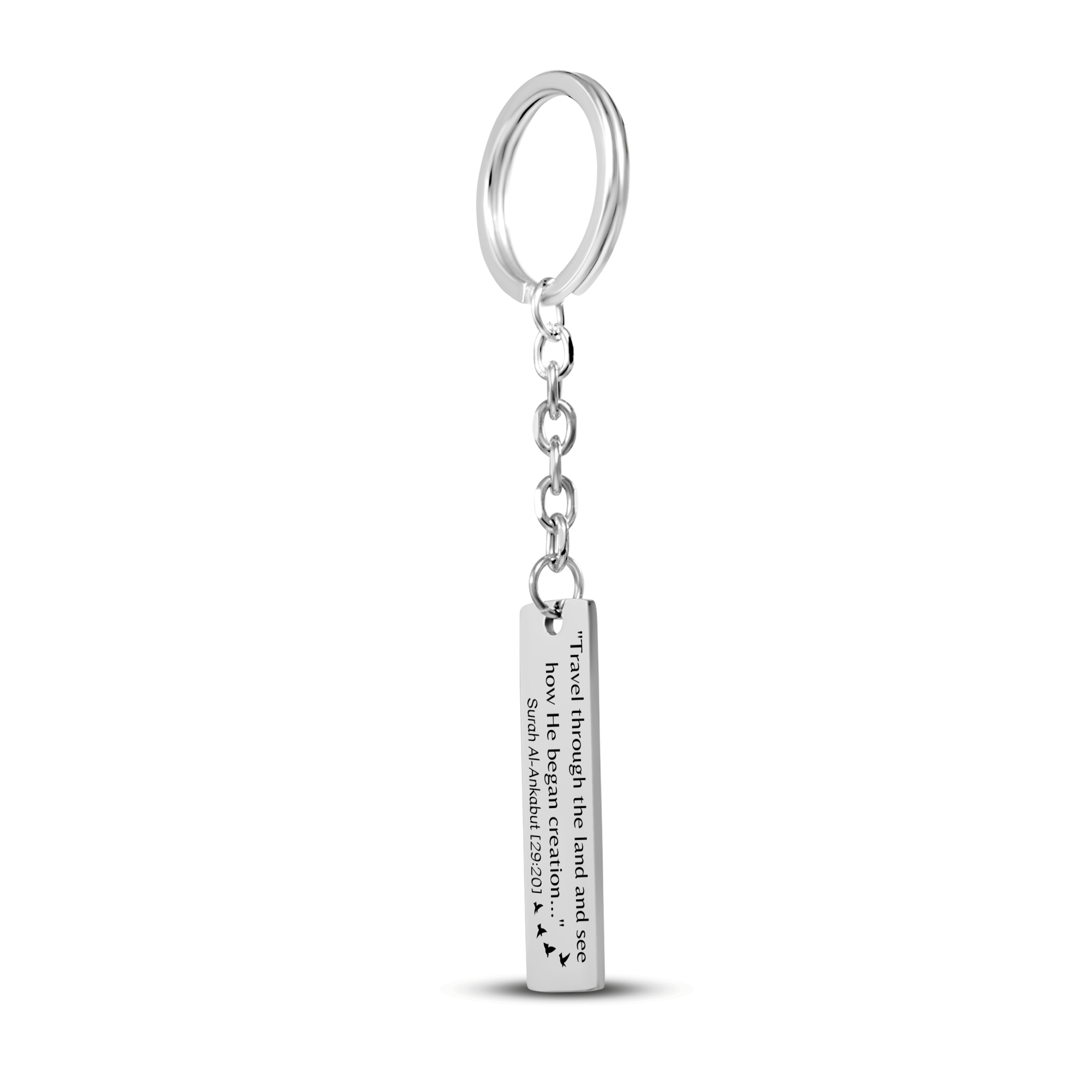 The Journey | Al-Ankabut 29:20 - Bar Keychain