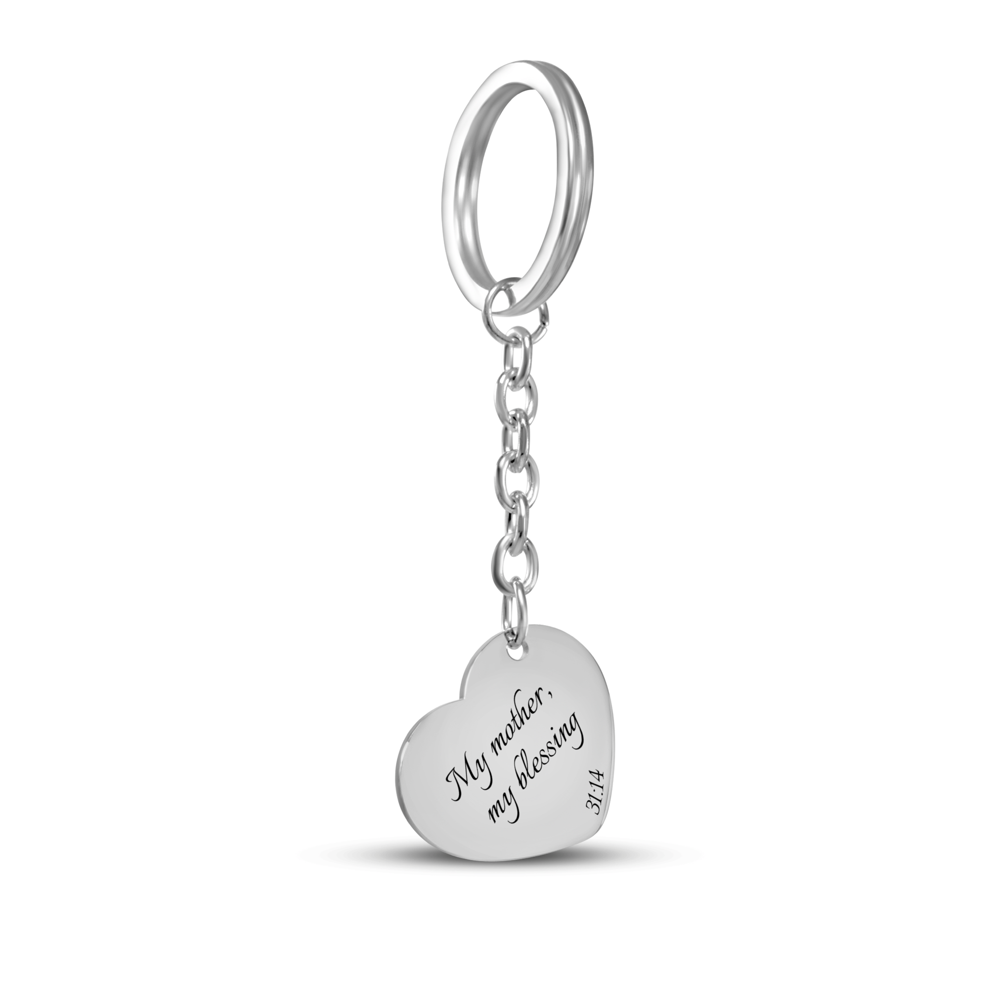 My Mother, My Blessing - Heart Keychain