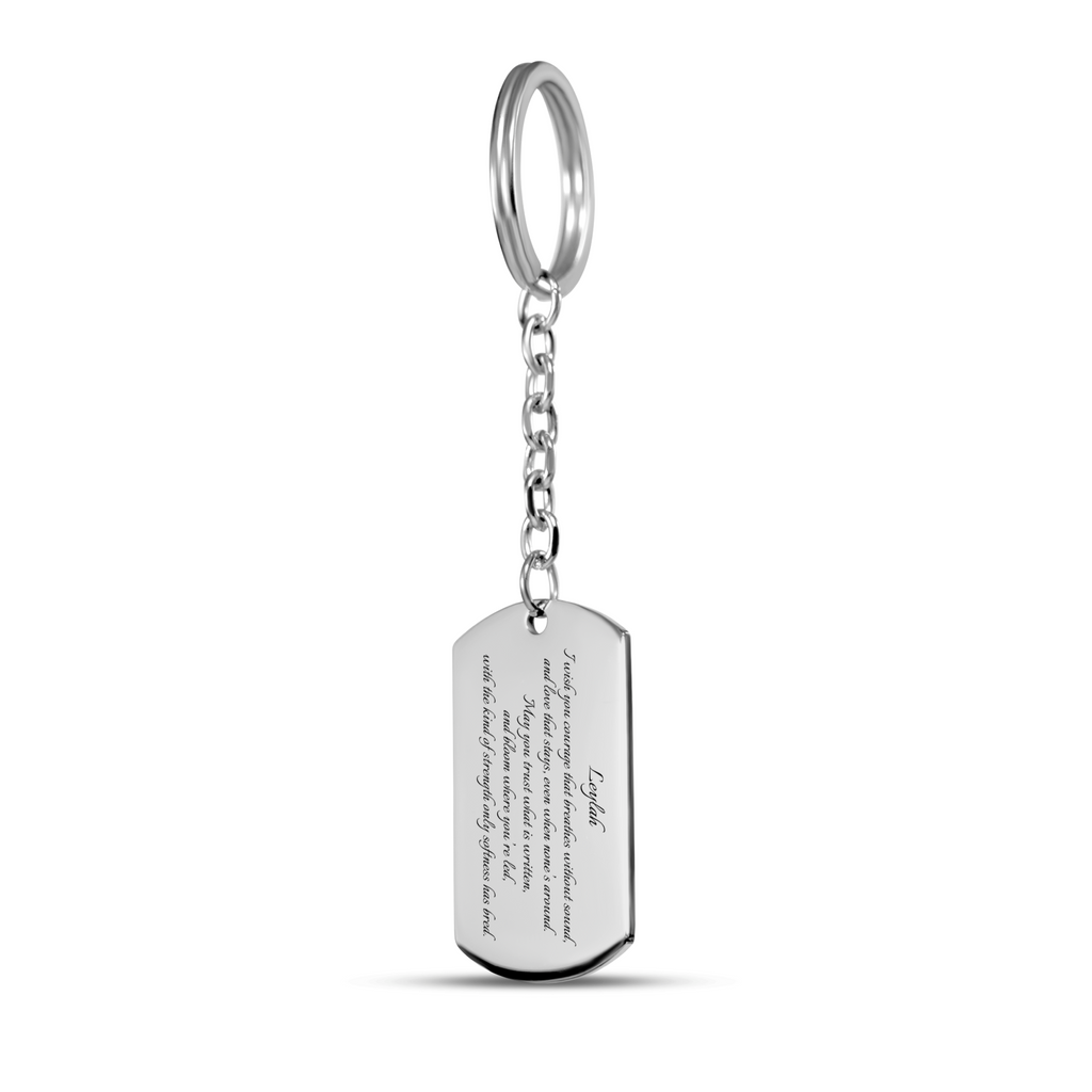 Name & Blessing - Custom Tag Keychain