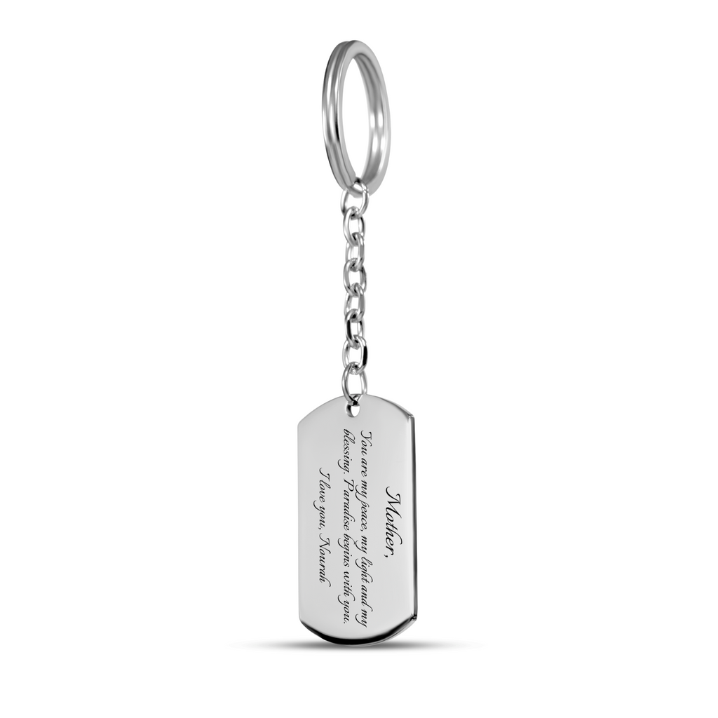 To Mom from Me - Tag Keychain