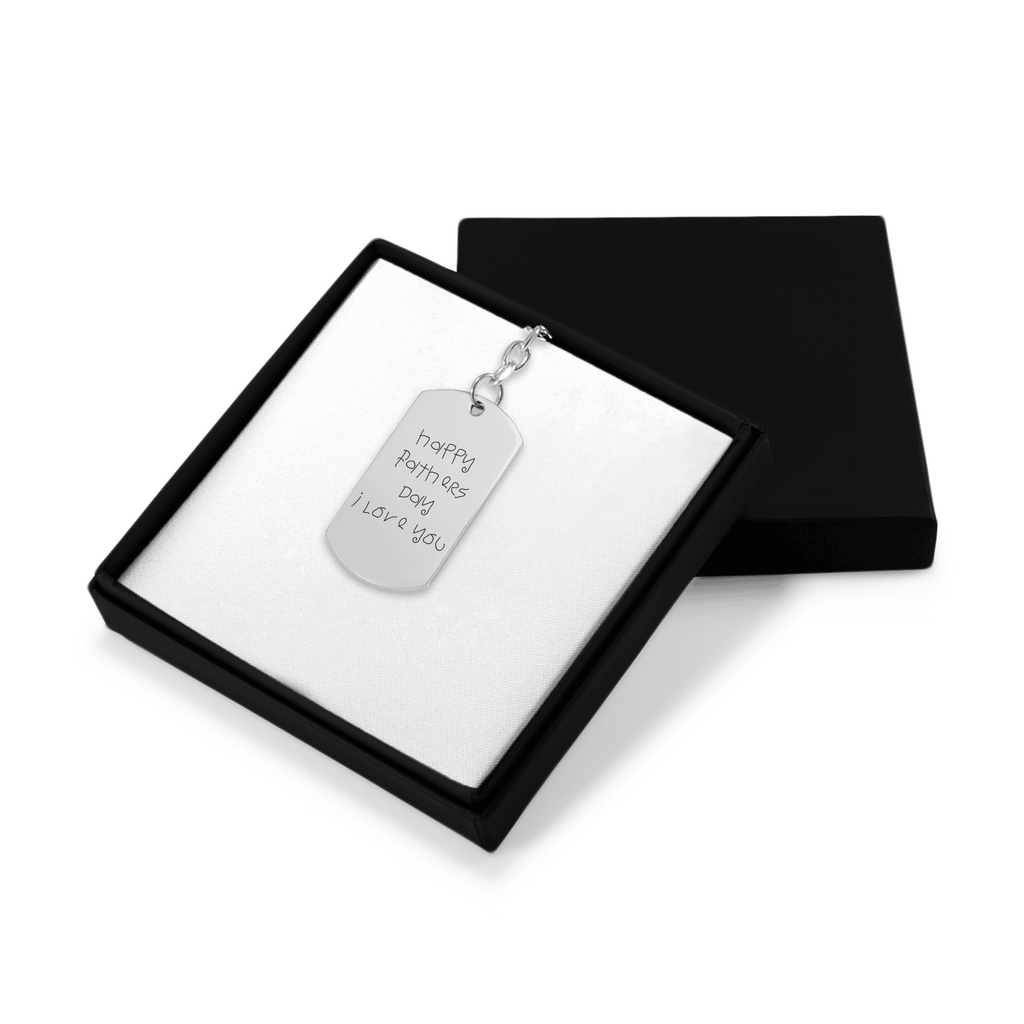 Your Handwritten Message - Tag Keychain