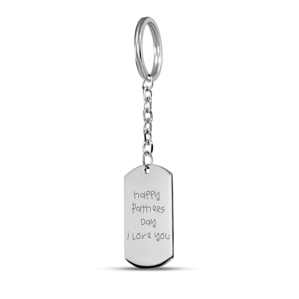 Your Handwritten Message - Tag Keychain