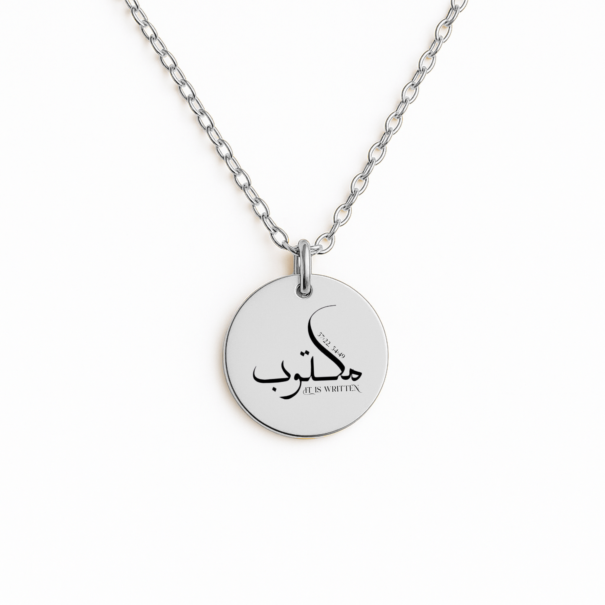 "It’s Written" (Maktub) – Fine Chain Round Necklace