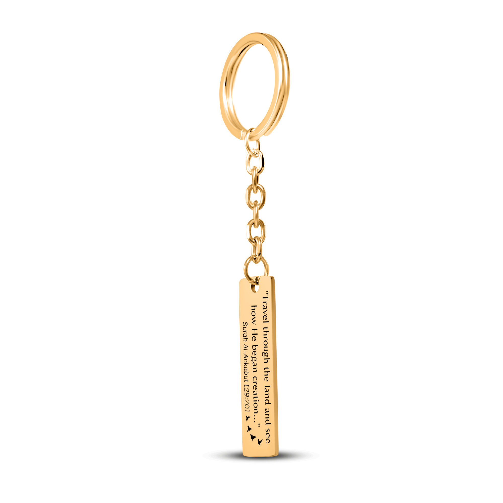 The Journey | Al-Ankabut 29:20 - Bar Keychain