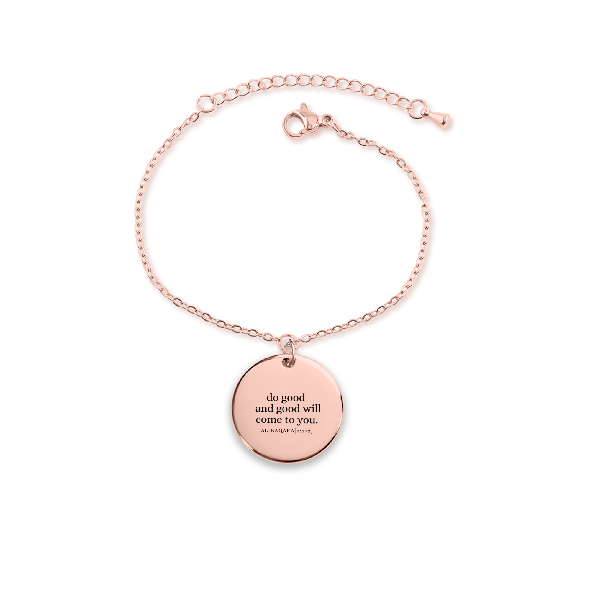 do good and good will come - Coin Bracelet