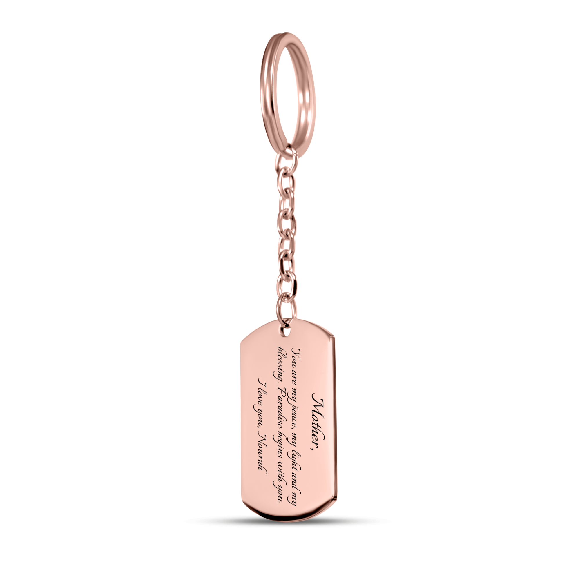 To Mom from Me - Tag Keychain
