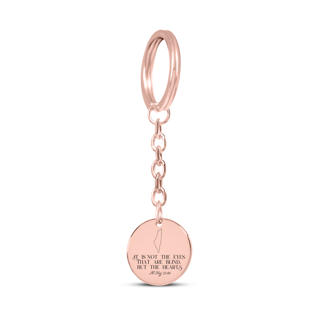 Blind are the hearts - Al-Hajj 22:46 - Coin Keychain