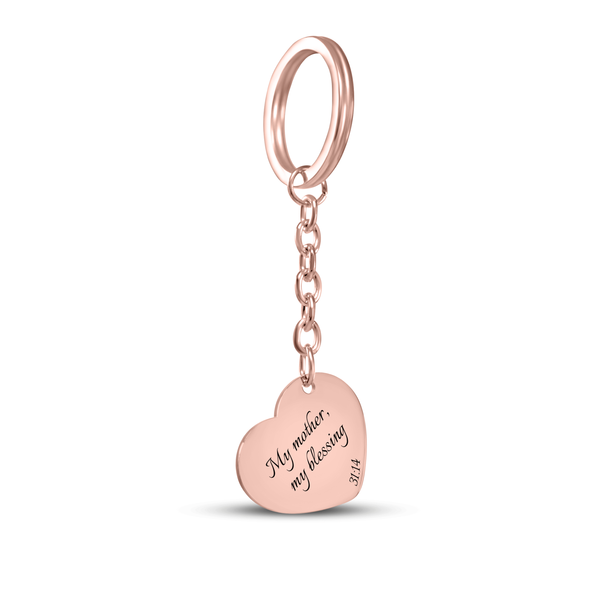 My Mother, My Blessing - Heart Keychain