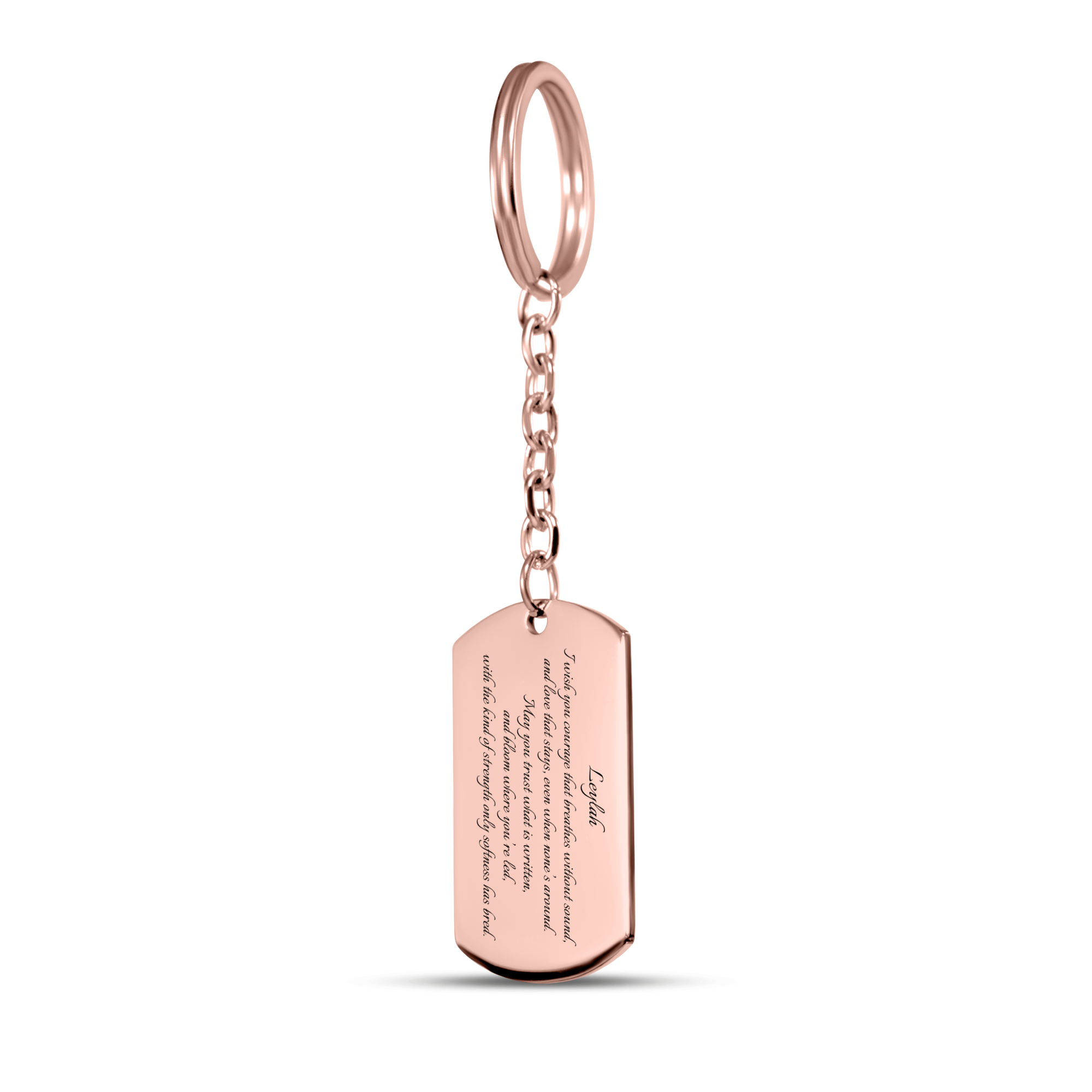 Name & Blessing - Custom Tag Keychain
