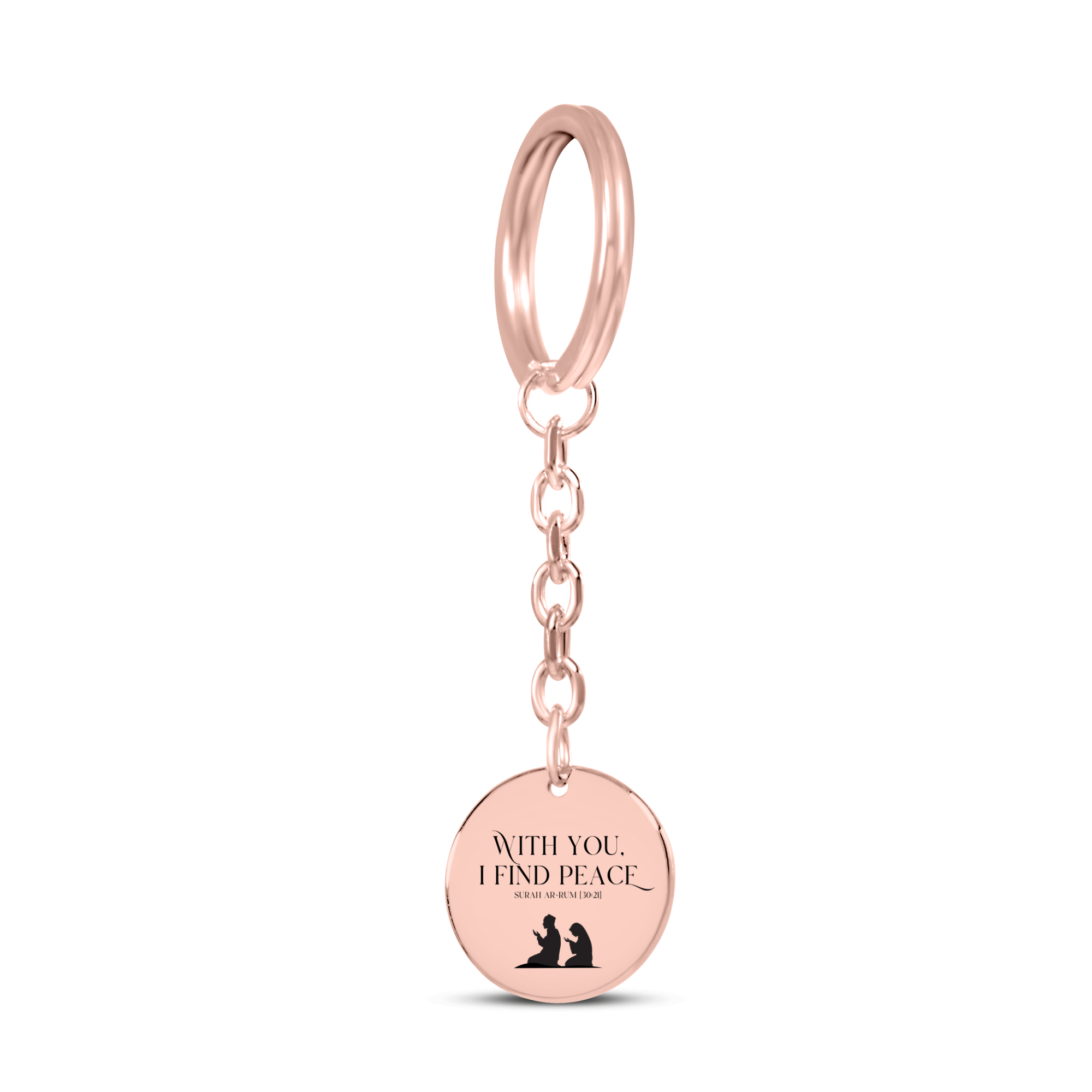 You're My Prayer & Peace - Muslim Couple Coin Keychain