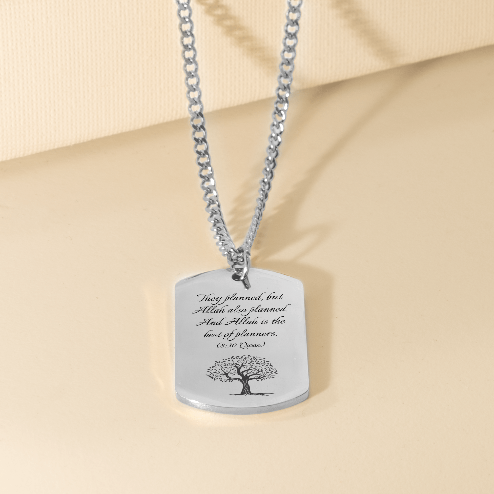The Olive Tree – Cuban Chain Tag Necklace [8:30]