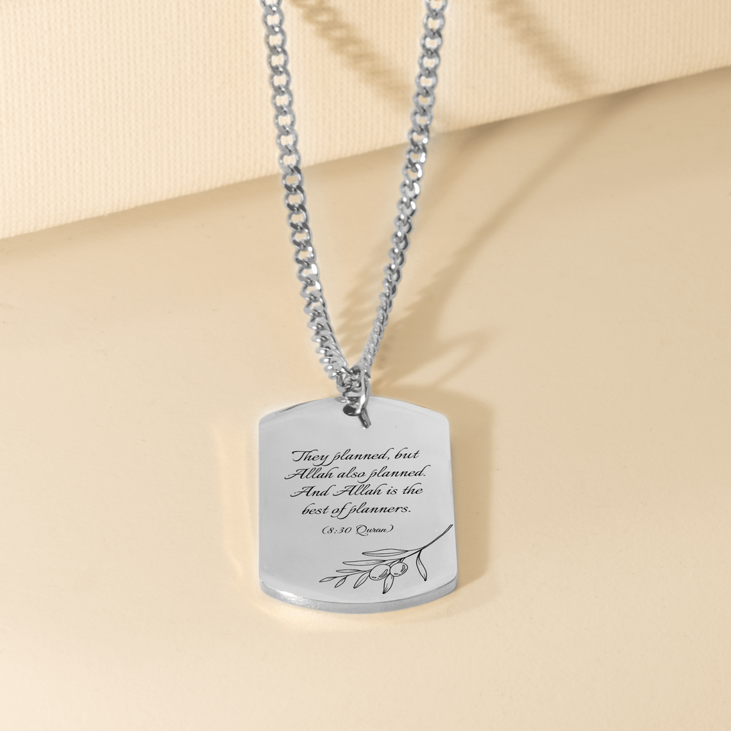 The Olive Tree Branch – Cuban Chain Tag Necklace [8:30]