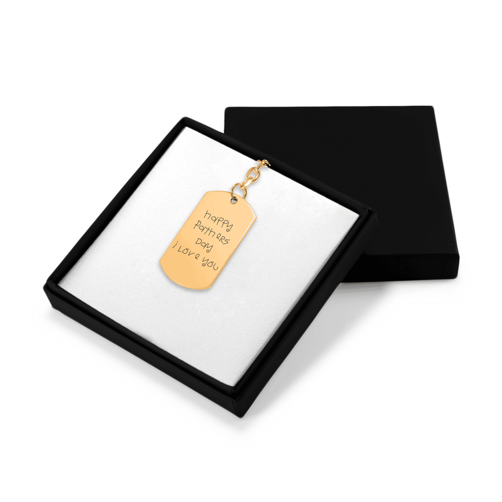 Your Handwritten Message - Tag Keychain